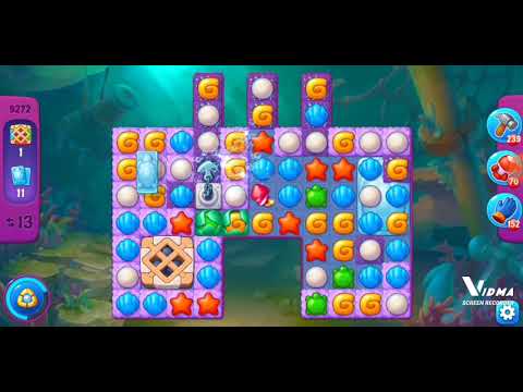 Fishdom. 9272 super hard level no boosters and diamonds. 18 moves