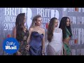Dua Lipa Rocks The 2019 Brit Awards Red Carpet With Little Mix