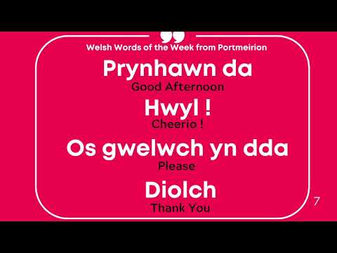 Milbourne Welsh Words of the Week