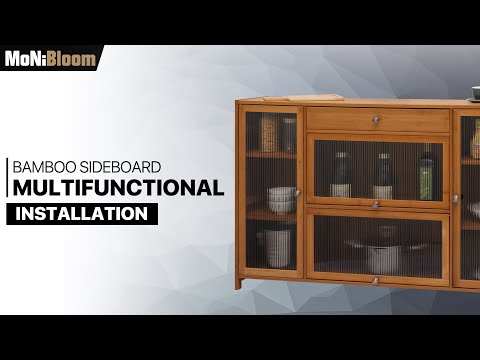 MoNiBloom - Sideboard - A01-SB-001-T3D4-BR - Assembly/Installation Guide