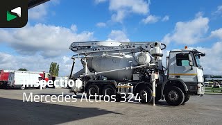 Betono siurblys Mercedes-Benz Actros 3241 8X4 Cifa MK24.4Z Pompe+Mixer Retarder 3-Pedals Steel | Vaizdas 4 - Machineryline
