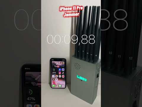 iPhone 11 Pro vs signal jammer 📵 #TechBattle #Polocom #jammer