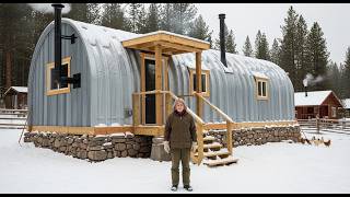 This Is How She Built a Quonset Hut with Two Chimneys — And Stayed 38° Warmer All Night
