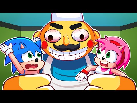 🦔 ESCAPE SCARY MR. MIX | Sonic Plays Roblox Mr Mix with Amy and Tails