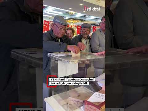 YENİ Parti Tepebaşı Ön seçimi tek adaylı gerçekleştirildi.