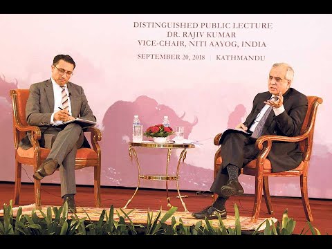 Hosting a Public Lecture by Dr. Rajiv Kumar, Vice-Chair of NITI, India