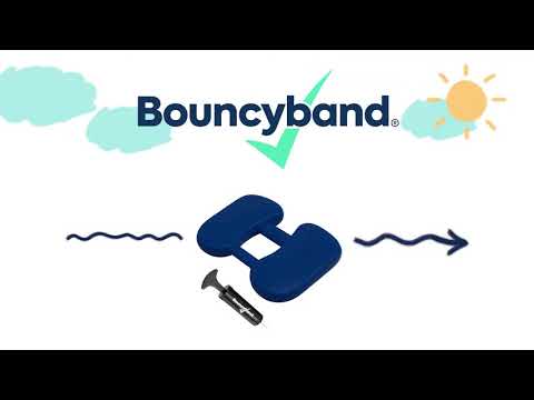 Slide 6 - Bouncyband Wiggle Feet Sensory Foot Rest, Blue (video)