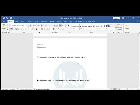 El112 new essay quiz 1 2024