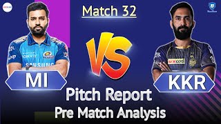 Sheikh Zayed Stadium Abu Dhabi Pitch Report | MI vs KKR Pre Match Analysis