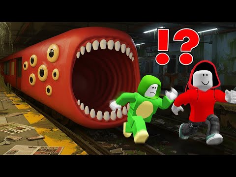 JJ and Mikey Escape Train Eater in Roblox ?!