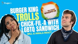 Burger King TROLLS Chick-Fil-A with LGBTQ+ Sandwich - Will & Amala React