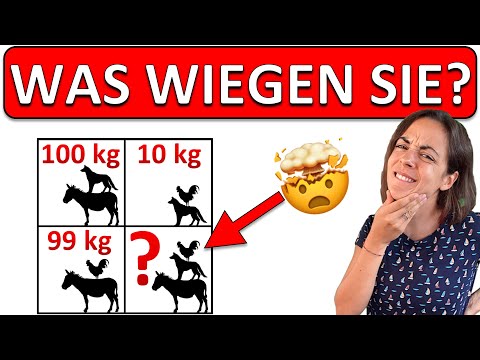 🚀🚀🚀 MATHE RÄTSEL | BERECHNE das Gewicht ALLER Tiere!!