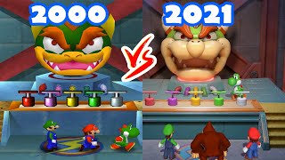 Mario Party Superstars vs Mario Party 2 - Minigames Compare - Mario vs Donkey Kong vs Yoshi