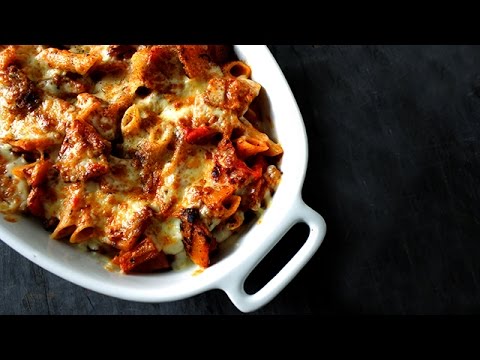 Roasted Butternut Squash with Cherry Tomatoes and Basil