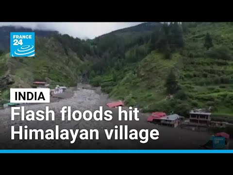 Flash floods and landslides hit Himalayan village, dozens missing