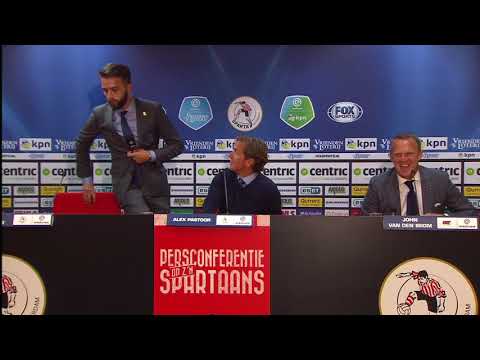 Persconferentie op z'n Spartaans?!