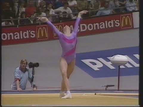 Dörthe Thümmler (GDR) - Worlds 1987 - Floor Exercise Final