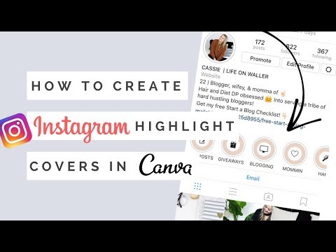 How To Create Instagram Highlight Covers for FREE in Canva