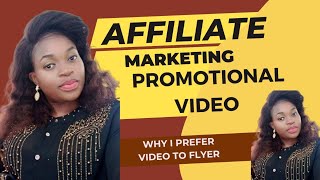 AFFILIATE MARKETING PROMOTIONAL VIDEO - how to do promotion for affiliate marketing #affiliate