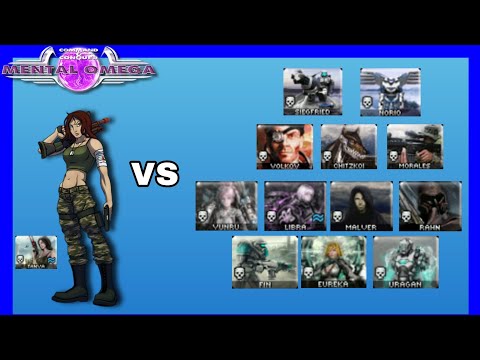 Red Alert 2 Mental Omega 3.3.6 // Tanya vs All Heroes