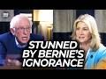 Watch Bernie’s Face When His Idiocy Is Exposed on Camera
