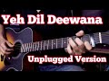 Yeh Dil Deewana(Pardesh) | Easy Guitar Tabs | Sonu Nigam, SRK