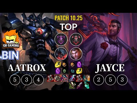 SN Bin Aatrox vs Jayce Top - KR Patch 10.25