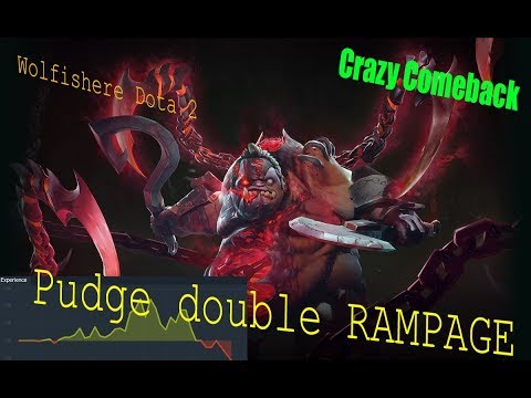 Wolfishere Dota 2 - Crazy Comeback Pudge 2x Rampage