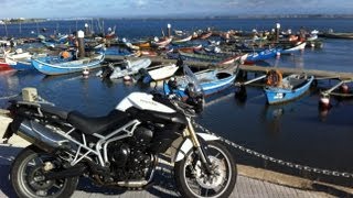 preview picture of video 'GoPro Hero2 Triumph Tiger 800 / S1000RR - Ponte de Lima - Moledo'