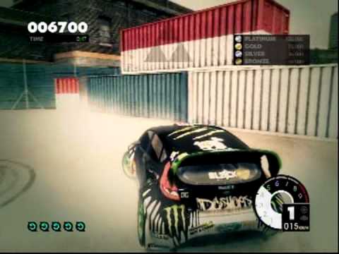 DiRT3 - Gymkhana Academy Tutorial 4 - Spin com Cheat