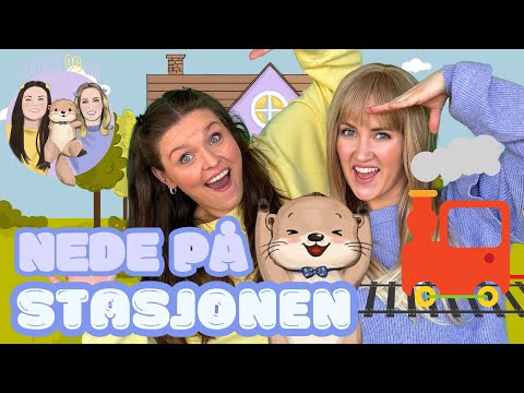 Molly og Mi 🚂 Nede På Stasjonen 🚂 (Barnesanger på norsk)