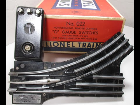 Lionel 022 Switches Service and Repair Prewar and Postwar