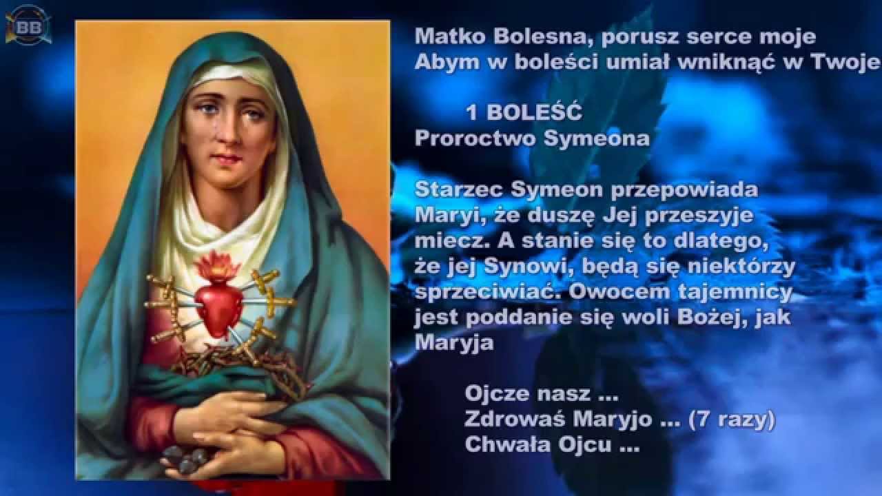 Koronka do Siedmiu Boleści Matki Bożej