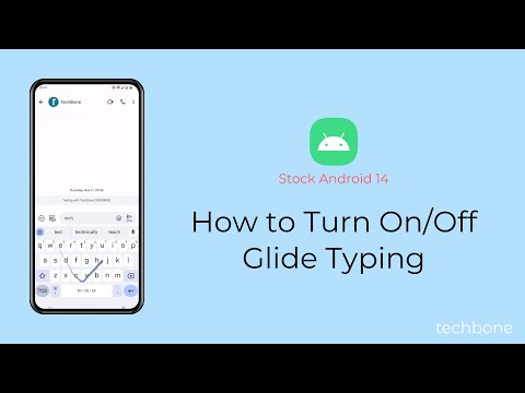 How to Turn On/Off Glide Typing [Android 14]