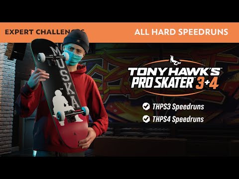 Tony Hawk's Pro Skater 3+4 | ALL HARD SPEEDRUNS | Expert Challenges