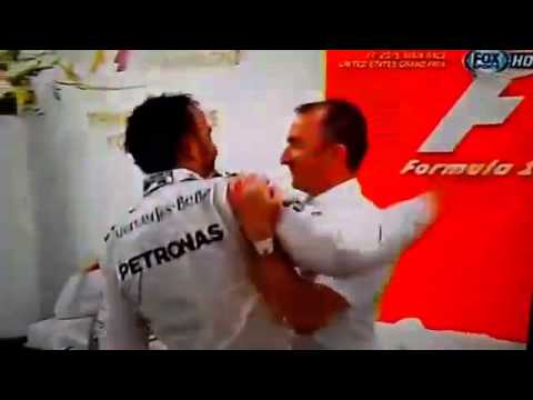 F1 USGP2015 post race - Nico Rosberg and Lewis Hamilton