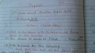 preview picture of video '10th class english grammar solved (paper 2018 )'