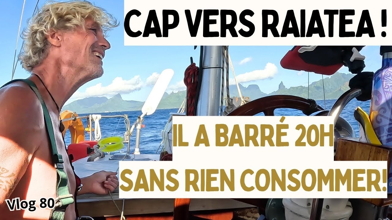 Heading for Raiatea: rough seas & wind vane at its best 👍 Vlog 80