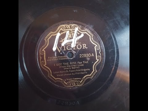 Loffner Harris St Francis Hotel Orch -  I Got The Ritz   Vi 22830