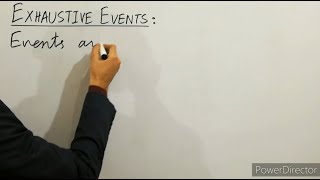 Statistics - Exhaustive Events Probability (Clearly Explained with Examples 2023)
