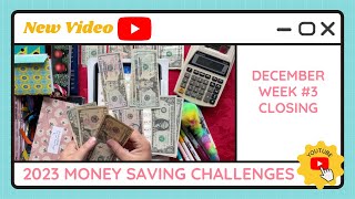Cash Stuffing Money Saving Challenges for Week #3 of December - TracEy Monster Savings on Etsy