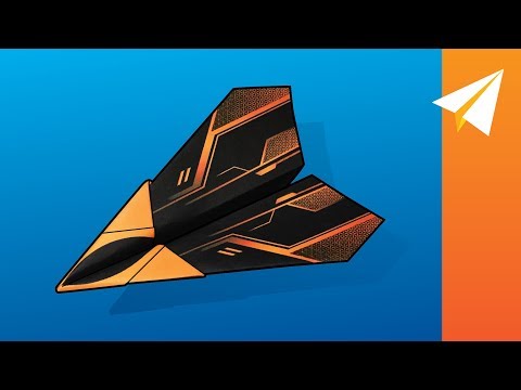 Flies 100 plus feet - how to fold an easy plane - arrowhead
