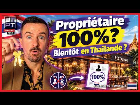 ✅ Bientôt 100% propriétaire de votre business en Thaïlande? #Thaïlande #Thailande #actualités #jtpt