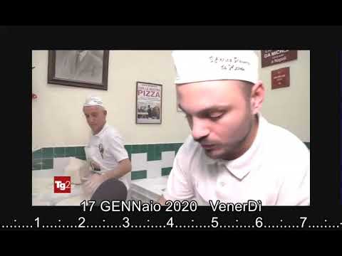 §.2/ PIZZa DAY ** TG2 17 gennaio 2020 - Giornata Mondiale della pizza napoletana