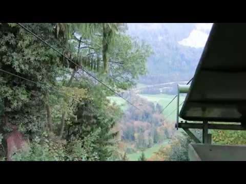Luftseilbahn Mettlen - Flühmattli Talfahrt - cable car Switzerland