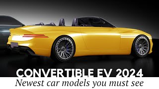 8 New Convertible Cars with All-Electric Motors (Review of Specifications)