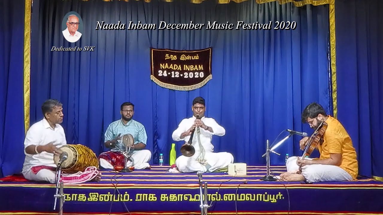 Vidwan Mylai M Karthikeyan for Naada Inbam December Music Festival 2020