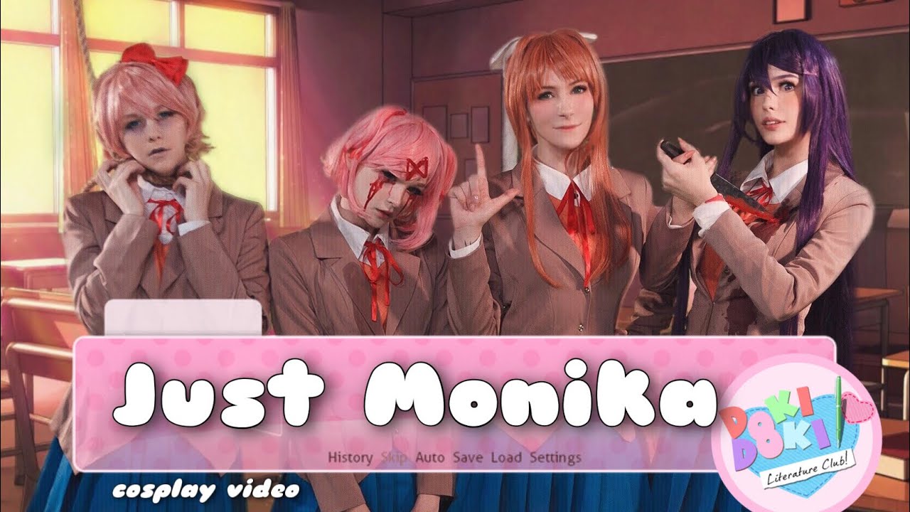 Just Monika косплей видео по игре Doki Doki Literature Club от косбенда "Что-то из Москвы"