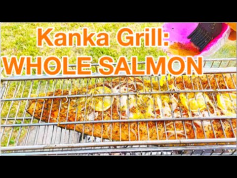 Kanka Grill: Grilled Salmon Fillet Recipe : XL Grill Basket : Featuring The MeatStick Thermometer