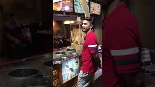 Malik Eating funny ice cream....